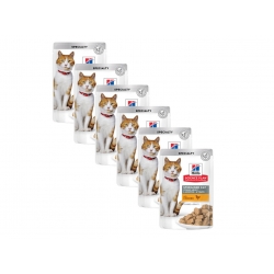 HILL'S SP FELINE YOUNG ADULT STERILISED Cat Chicken saszetka 6x 85g